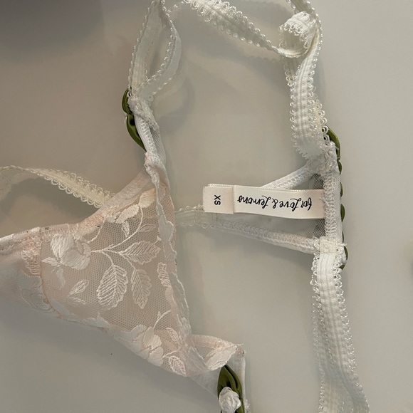 For Love And Lemons Sweetheart bra and thong XS - Picture 4 of 4